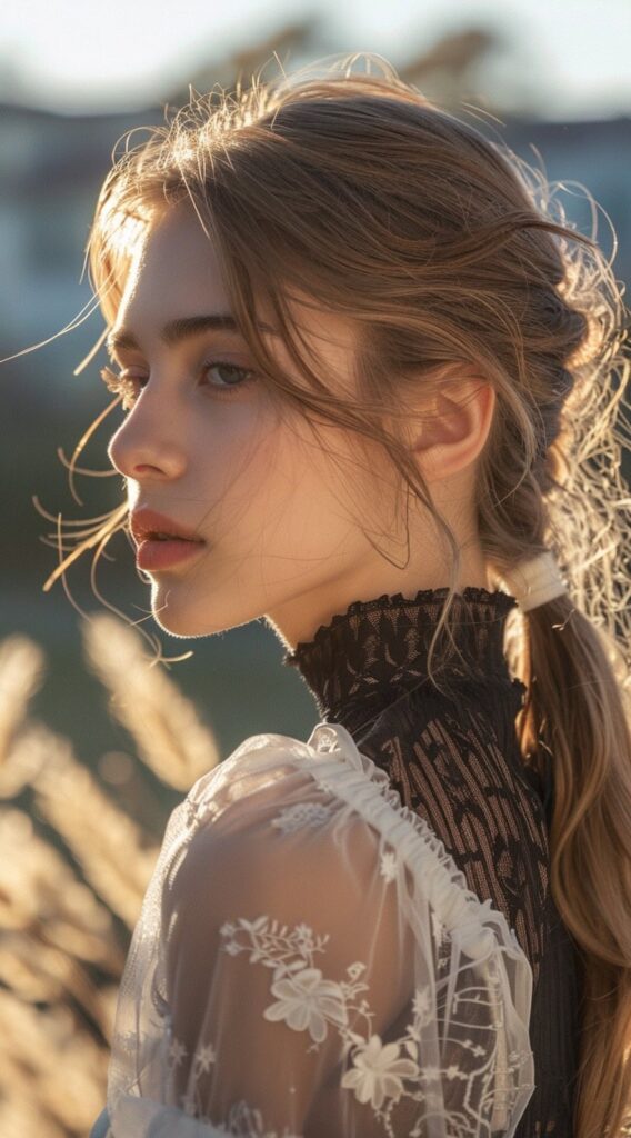 27 Hairstyles for Sensitive Scalp: Comfortable and Stylish Ideas to Try 4 loose half braided low ponytail