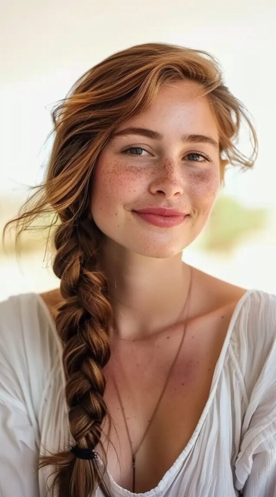 27 Hairstyles for Sensitive Scalp: Comfortable and Stylish Ideas to Try 17 loose side braid 4