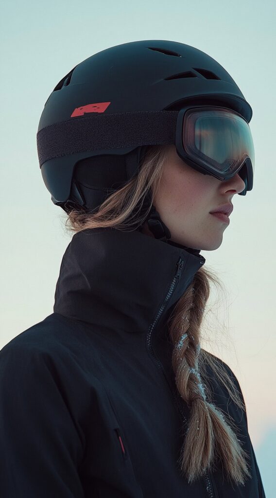 Top 21 Skiing Hairstyles to Wear Under a Helmet 10 loose side braid