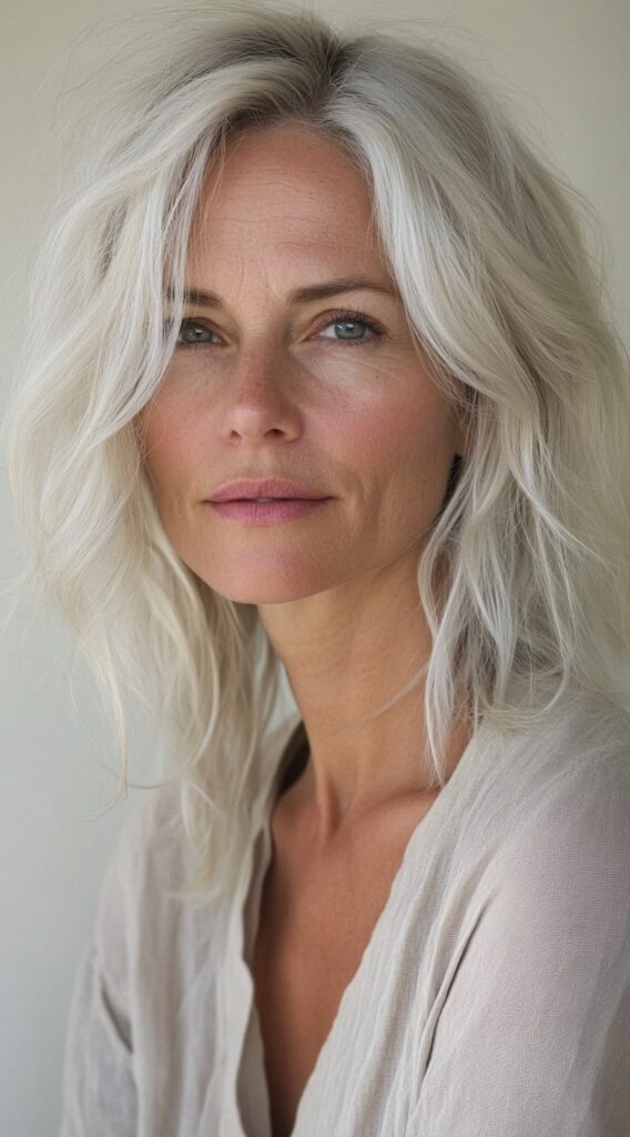 20 Volumizing Choppy Bob Hairstyles for Fine Hair 7 loose silver waves with tousled texture
