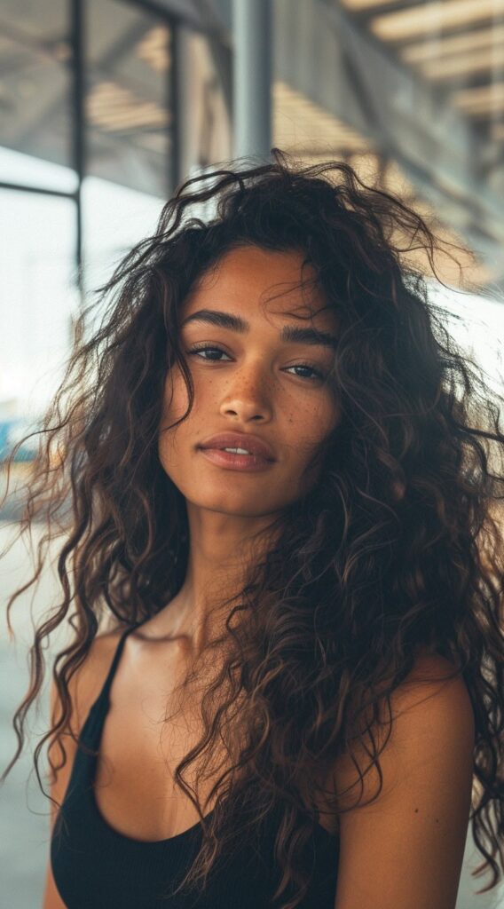 17 Airport Hairstyles for Curly Hair: Stay Cute on the Go and Travel in Style 13 loose waves