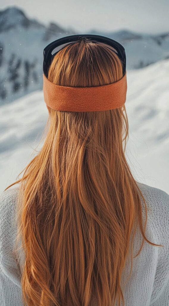 Top 21 Skiing Hairstyles to Wear Under a Helmet 14 loose waves with headband