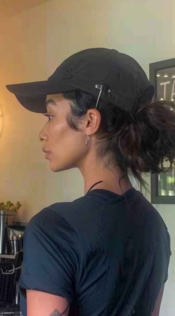25 Hat Hairstyles for Work: Stylish and Professional Ideas for Women 11 low bun