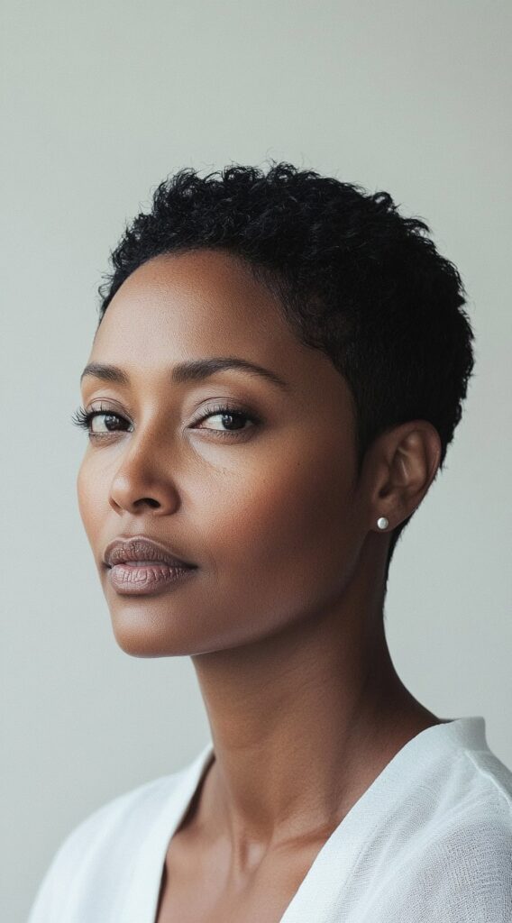 27 Trendy Pixie Hairstyles for Black Women 12 low maintenance textured pixie 1