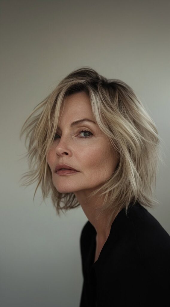 29 Modern Blonde Bob Hairstyles 19 messy blonde bob with textured layers