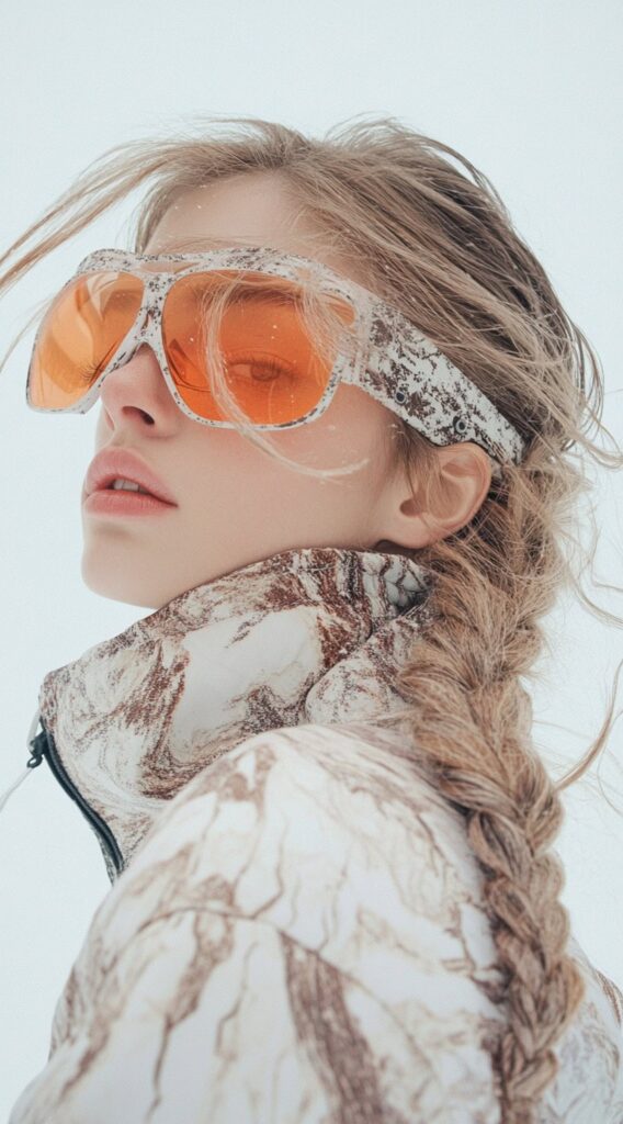 Top 21 Skiing Hairstyles to Wear Under a Helmet 18 messy fishtail braid