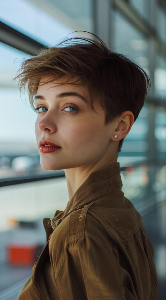 29 Airport Hairstyles for Short Hair: Trendy and Easy Ideas for Travel 19 messy textured pixie