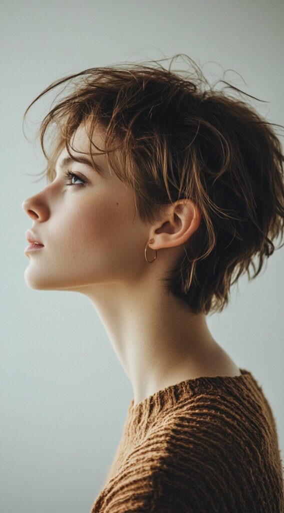 23 Stunning Hairstyles for Thin Fine Hair 23 messy textured pixie with volume