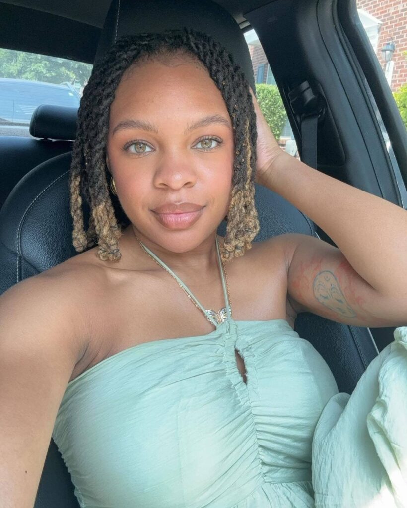 12 Two-Strand Twist Locs Hairstyles: Stunning and Unique Styles for Women 9 middle parted two strand twis locs bob with colored ends