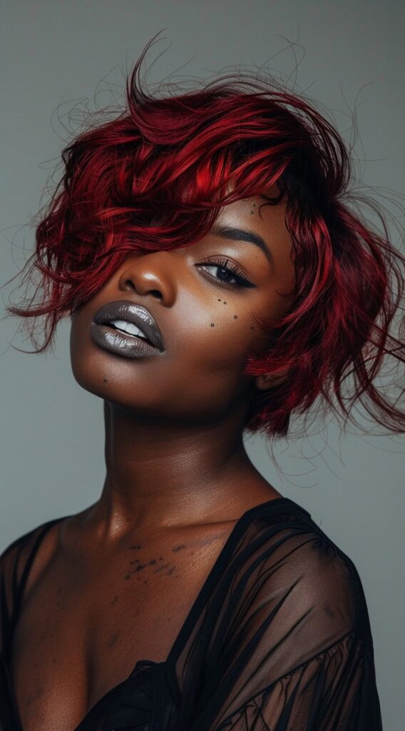 10 Red Bob Hairstyles for Black Women: From Classy to Edgy 6 pixie bob