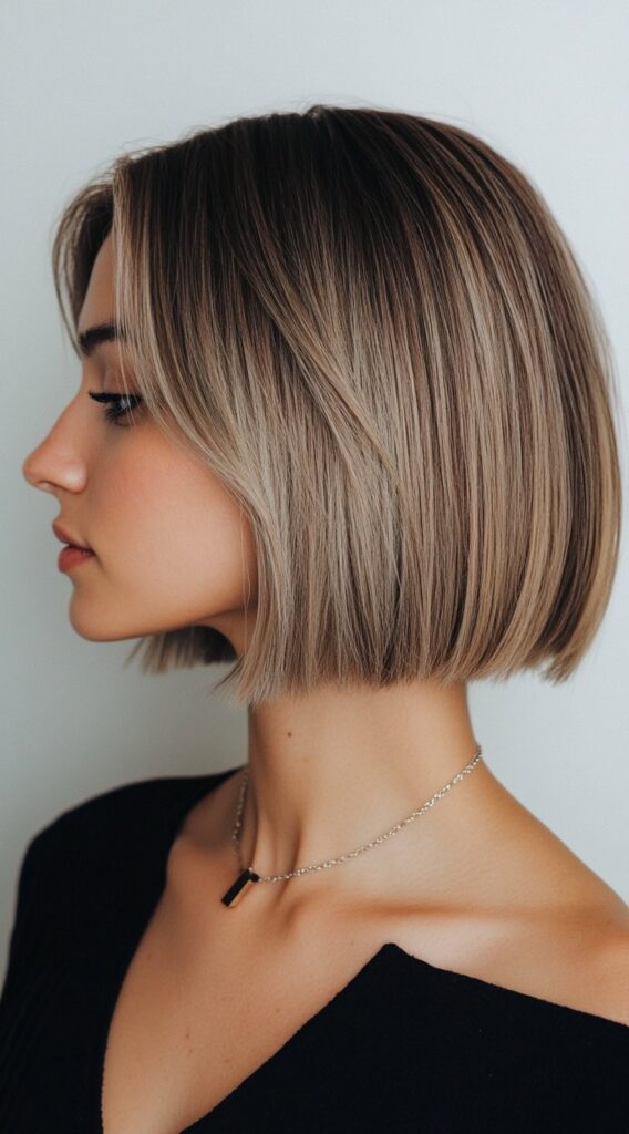 24 Winter Balayage Ideas for Brunettes: Subtle and Bold Hairstyles for a Fresh Winter Glow 23 platinum blonde bob with cool toned balayage