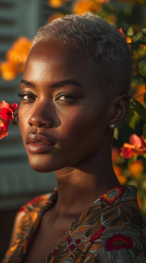24 Protective Hairstyles for Thin Hair: Stylish Solutions for Delicate Strands 22 platinum buzz cut