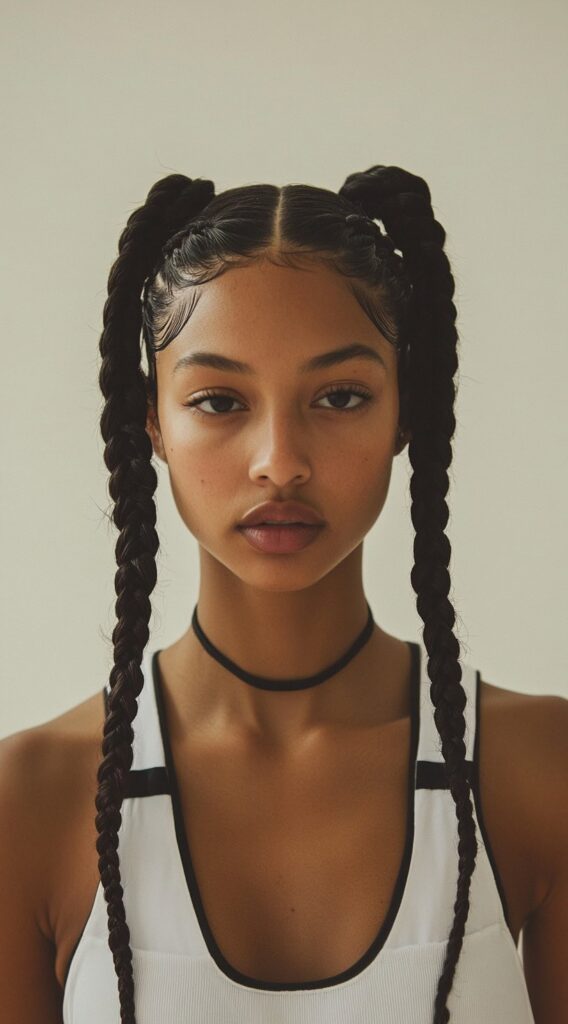 36 Top Basketball Hairstyles: Practical and Stylish Ideas for the Court 8 playful pigtail braids