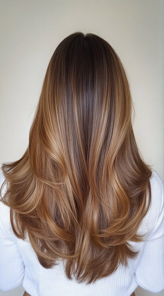 Warm Caramel Balayage with Honey Highlights: 17 Stunning Hairstyle Ideas to Enhance Your Look 10 polished caramel balayage with honey highlights