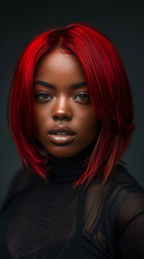 10 Red Bob Hairstyles for Black Women: From Classy to Edgy 9 red frontal bob wig