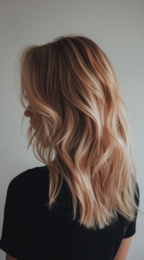 25 Highlights on Dirty Blonde Hair: From Subtle to Bold Transformations 18 rose gold highlights on dirty blonde hair