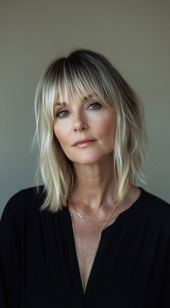 20 Volumizing Choppy Bob Hairstyles for Fine Hair 9 shaggy blonde bob with fringe