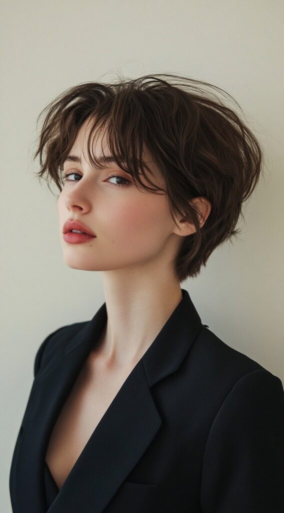 37 Formal Hairstyles for Short Hair: Elegant and Chic Ideas for Any Occasion 6 shaggy textured bob with wispy layers