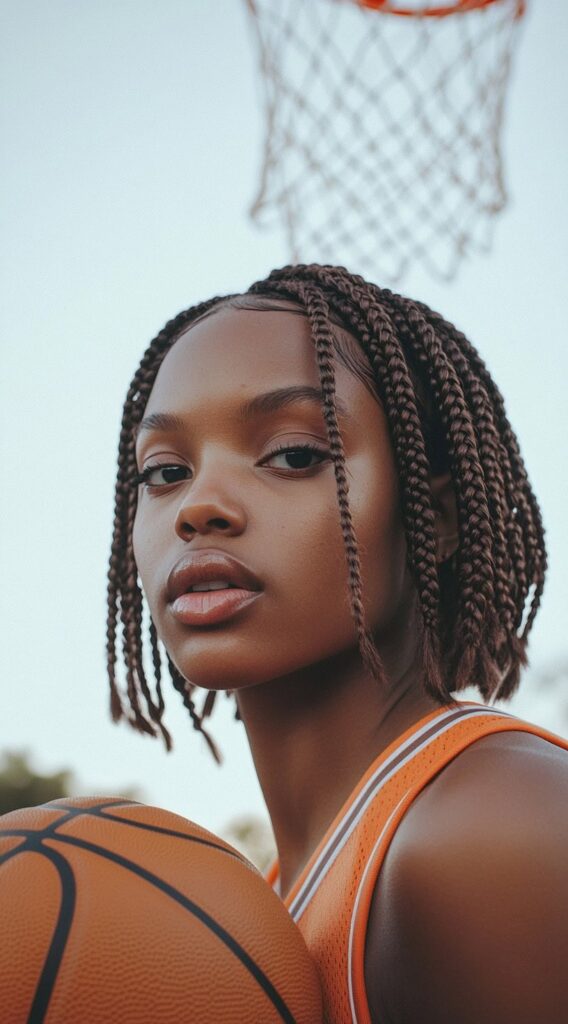 36 Top Basketball Hairstyles: Practical and Stylish Ideas for the Court 33 short box braids