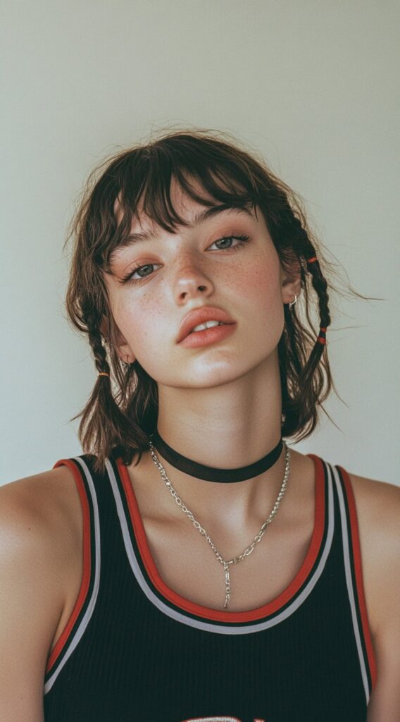 36 Top Basketball Hairstyles: Practical and Stylish Ideas for the Court 35 short braids with loose ends