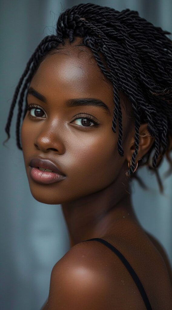 24 Protective Hairstyles for Thin Hair: Stylish Solutions for Delicate Strands 12 short twists with volume 1