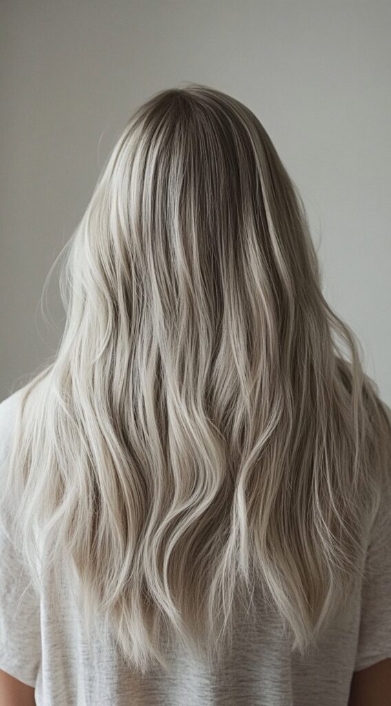 23 Winter Highlights for Blondes: Gorgeous Color Ideas to Warm Up Your Look 1 silver ash balayage waves