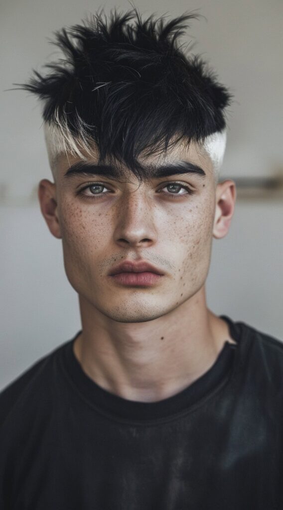 17 Black and White Hairstyles for Men: Stand Out with These Trendy Ideas 12 silver undercut
