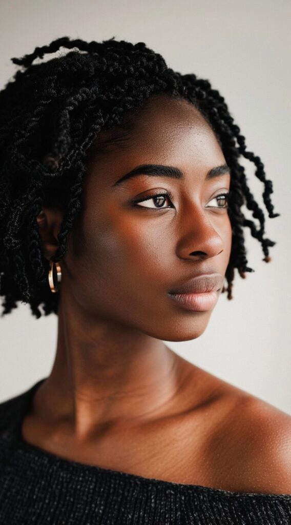 21 Stunning Short Crochet Twist Hairstyles 9 simple elegant crochet twists