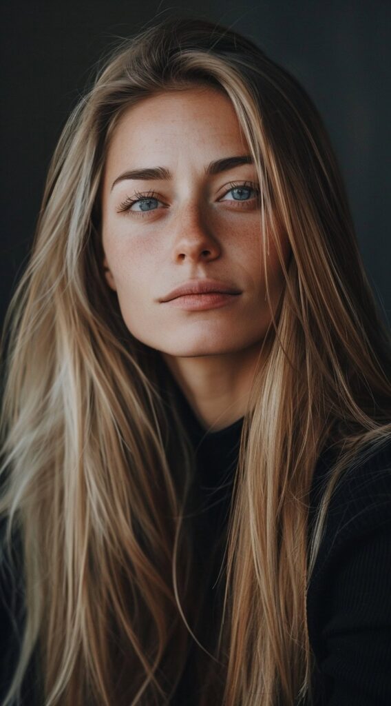 27 Long Hairstyles With Layers 20 sleek and straight layers