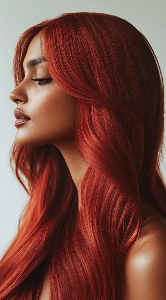 27 Flattering Hair Color Ideas for Brown Skin 25 sleek copper red