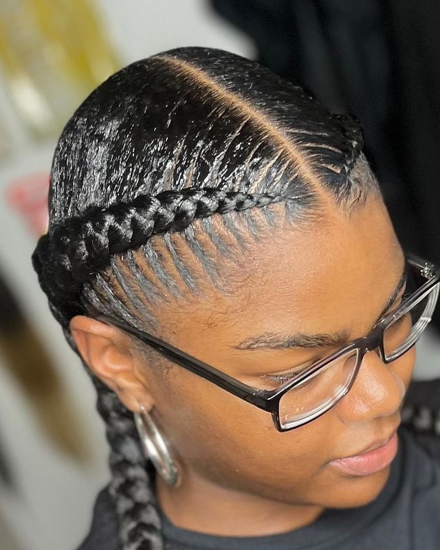 23 Protective Hairstyles for 3a Hair: Stunning and Practical Ideas 9 sleek dutch braids