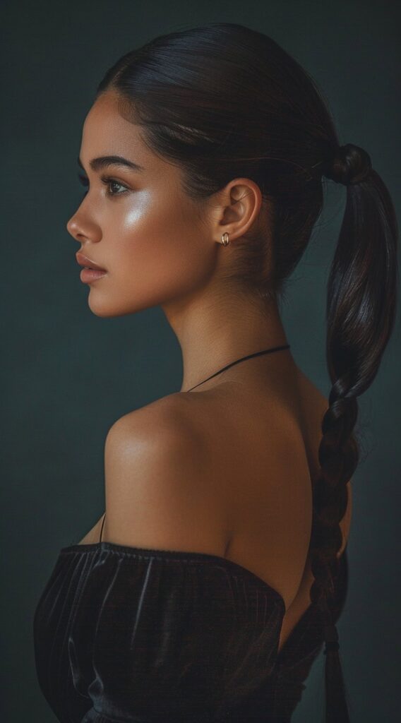 30th Birthday Hairstyles for Women: 15 Chic Ideas for a Memorable Milestone 5 sleek half braided ponytail