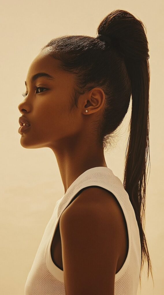 36 Top Basketball Hairstyles: Practical and Stylish Ideas for the Court 2 sleek high ponytail