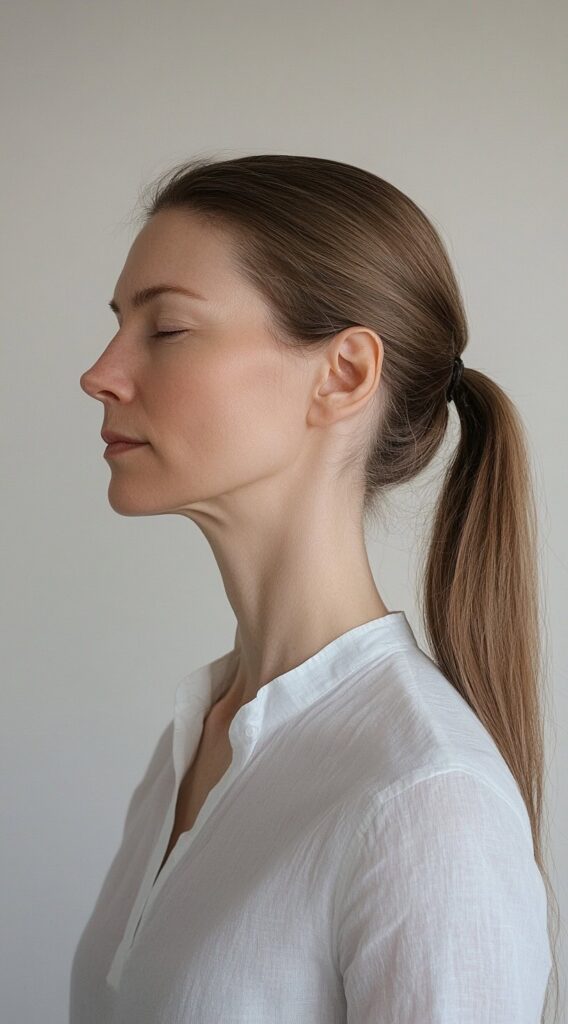 23 Stunning Hairstyles for Thin Fine Hair 14 sleek low ponytail 2