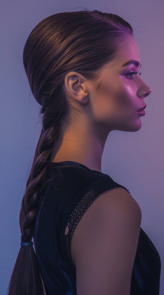 30th Birthday Hairstyles for Women: 15 Chic Ideas for a Memorable Milestone 9 sleek low roped ponytail