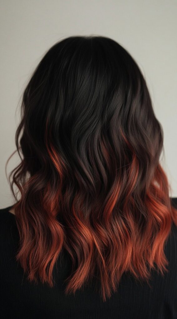 17 Red Copper Balayage Ideas: Stunning Ways to Add Warmth and Style to Your Hair 1 soft copper ombre waves