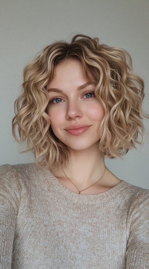 29 Modern Blonde Bob Hairstyles 29 soft curly blonde bob