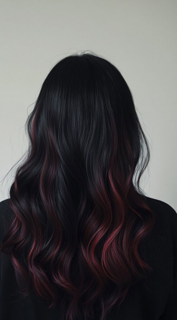 17 Cherry Cola Balayage Ideas: Add Depth and Drama to Your Locks 1 soft waves with cherry cola tint