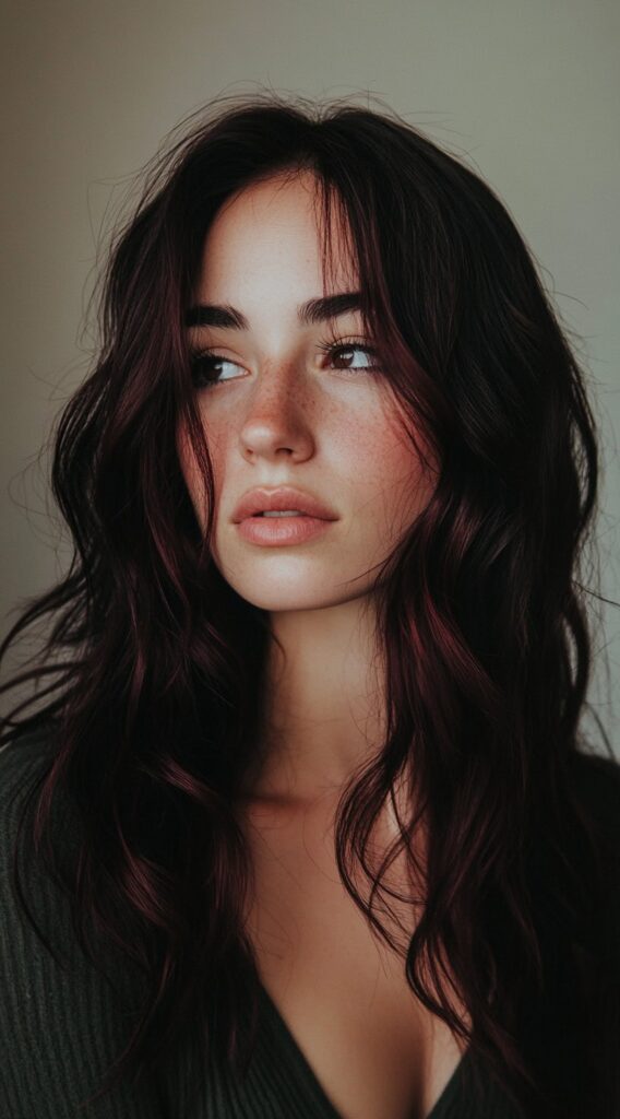 17 Cherry Cola Balayage Ideas: Add Depth and Drama to Your Locks 14 soft waves with cherry cola tones
