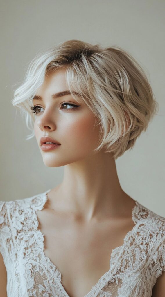 37 Formal Hairstyles for Short Hair: Elegant and Chic Ideas for Any Occasion 4 soft wavy blonde bob