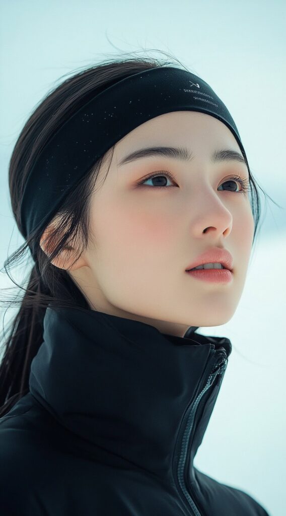 Top 21 Skiing Hairstyles to Wear Under a Helmet 11 sporty headband look