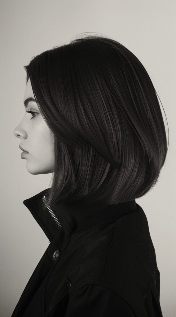 21 Stacked Bob Hairstyles for Fine Hair: Volume and Elegance 21 stacked long bob with subtle swoopy layers