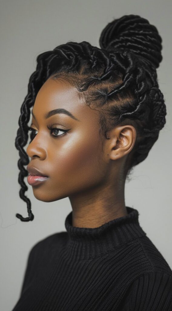 24 Protective Hairstyles for Thin Hair: Stylish Solutions for Delicate Strands 18 stylish faux locs updo ideal for protecting natural hair