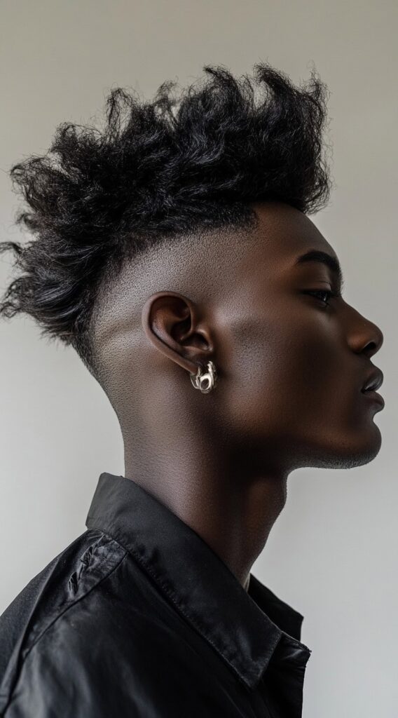 23 Curly Hairstyles for Men with Fade: Bold and Stylish Ideas for Every Curl Type 13 textured afro with taper fade
