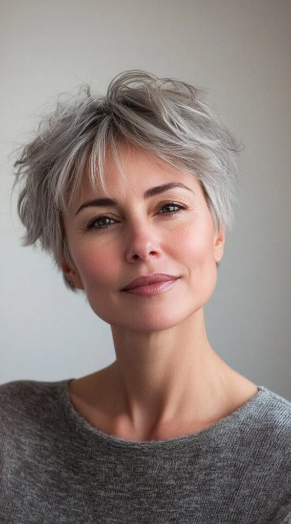 19 Flawless Fine Hair with Bangs Hairstyles 11 textured short crop with tousled layers