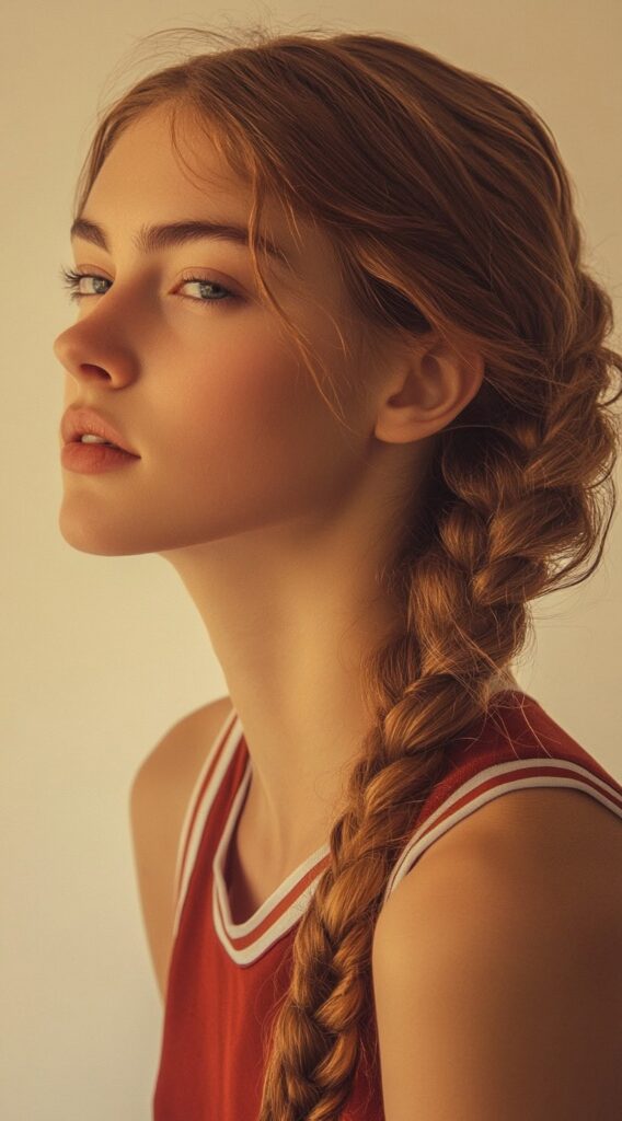36 Top Basketball Hairstyles: Practical and Stylish Ideas for the Court 17 thick side braid