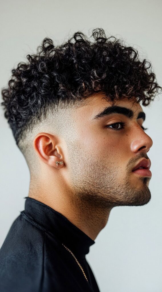 23 Curly Hairstyles for Men with Fade: Bold and Stylish Ideas for Every Curl Type 19 tight curls with mid fade