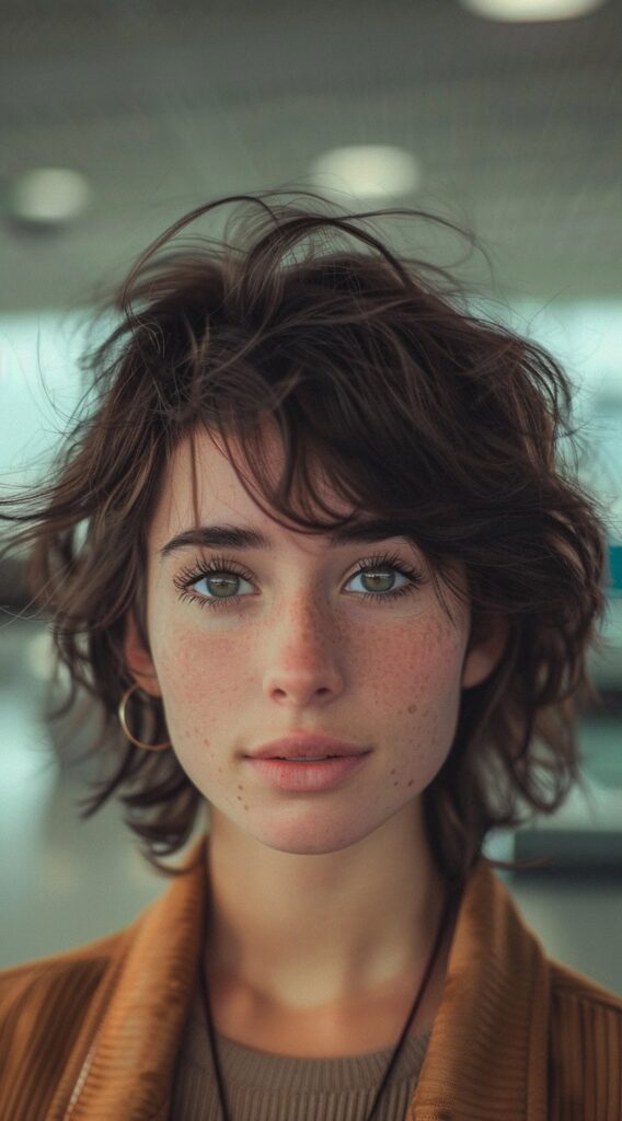 29 Airport Hairstyles for Short Hair: Trendy and Easy Ideas for Travel 2 tousled layers with natural texture ideal for casual travel hair