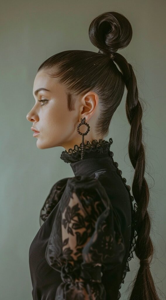 Undercut with Long Hair for Women: 23 Edgy and Elegant Hairstyle Ideas 20 undercut with rope braid