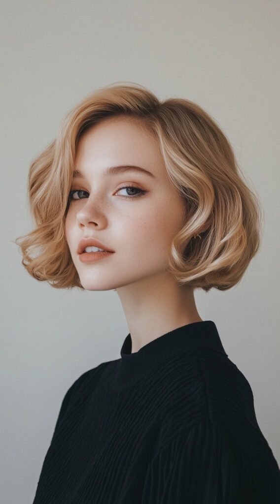23 New Year’s Hairstyles for Short Hair 17 vintage inspired bob with soft waves